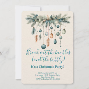 Classic Tis the Season Holiday Gathering Invitation