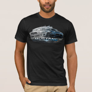 Classic to Modern Mustang Muscle Car Evolution T-Shirt