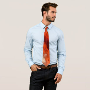Classic to stained in shades of intense red&coral tie