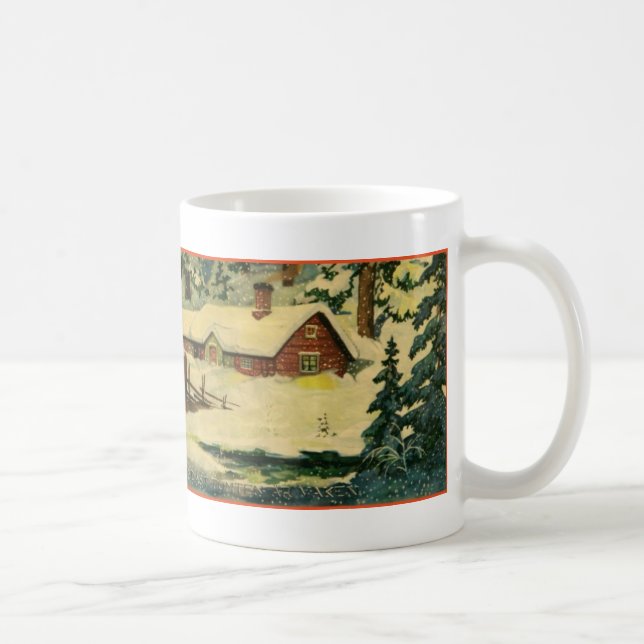 Classic Tomten scene Coffee Mug (Right)
