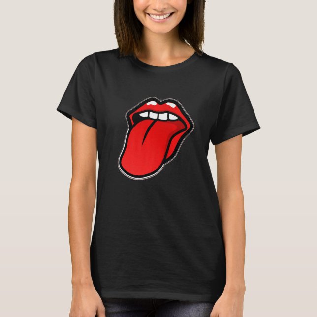 Classic Tongue Out Premium T-Shirt (Front)