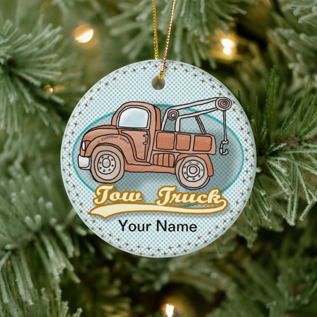 Classic Tow Truck custom Ornament (Tree)