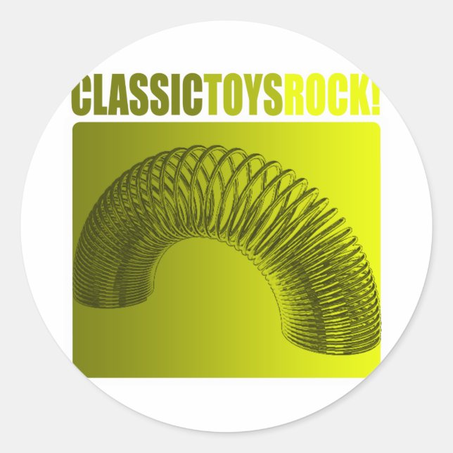 Classic Toys Rocks! Classic Round Sticker (Front)