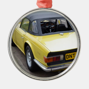 Classic TR6 Triumph Sportscar Metal Tree Decoration