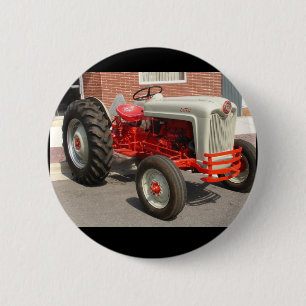 Classic Tractor Bathroom  6 Cm Round Badge