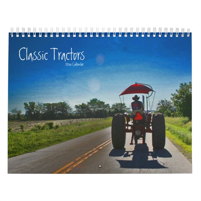 Classic Tractors Calendar: Customise the Year Calendar (Cover)
