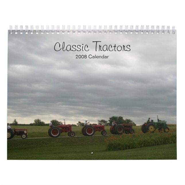 Classic Tractors  Customisable Calendar (Cover)