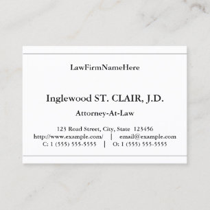 Classic, Traditional Business Card