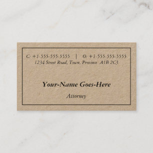 Classic, Traditional & Nostalgic Business Card
