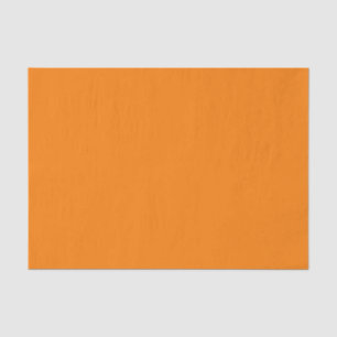 Classic Traditional Pumpkin Orange Solid Colour Tissue Paper