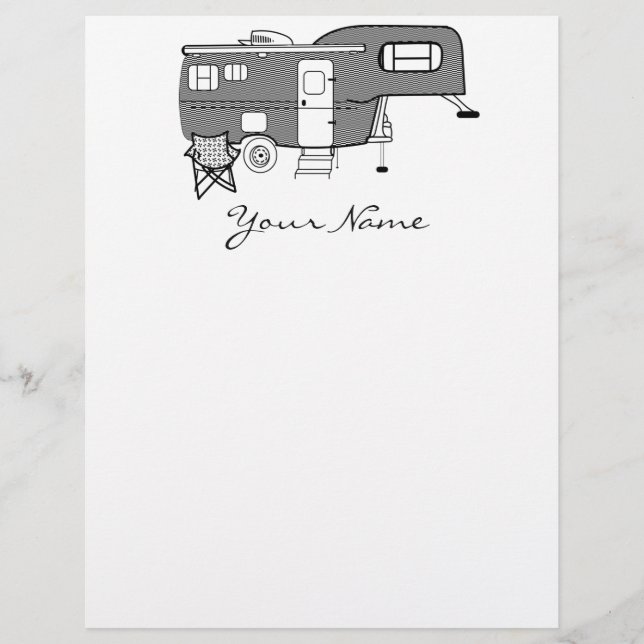 Classic Travel Trailer Caravan Thunder_Cove (Front)
