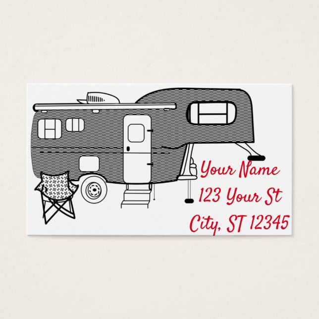 Classic Travel Trailer Caravan Thunder_Cove (Front)