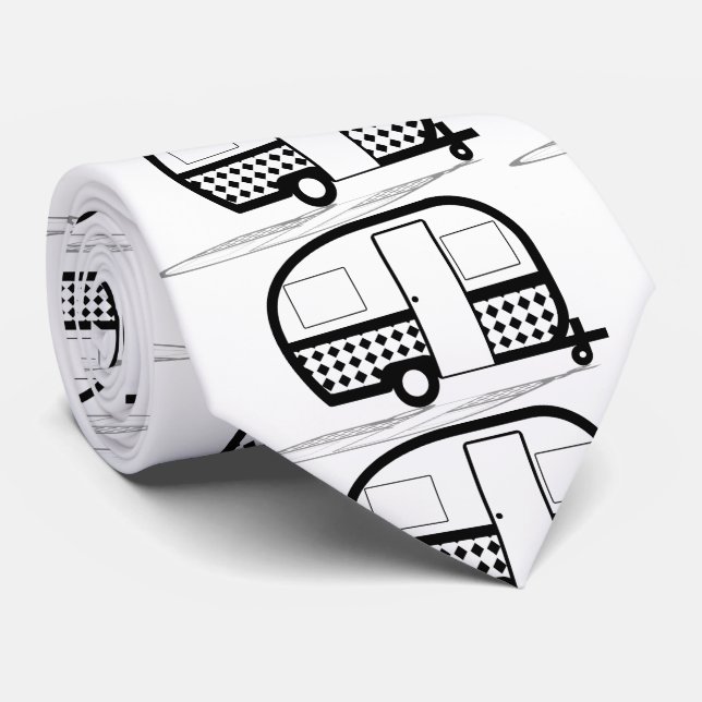 Classic Travel Trailer Caravan Thunder_Cove Tie (Rolled)