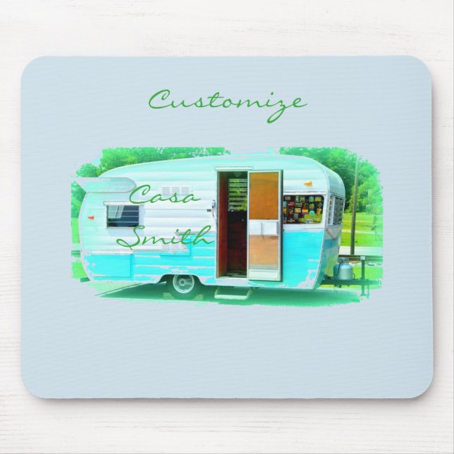 Classic travel trailer Thunder_Cove Mouse Mat (Front)