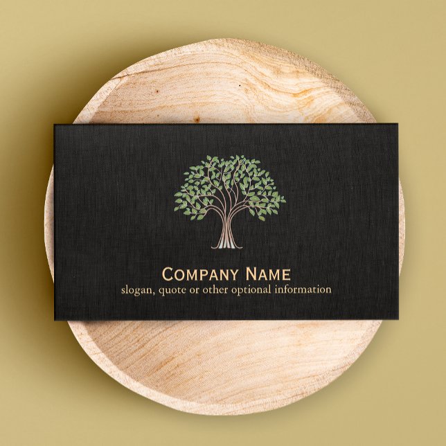 Classic Tree Logo Business Card (Creator Uploaded)