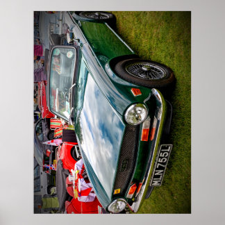 Classic Triumph TR6 sports car Poster