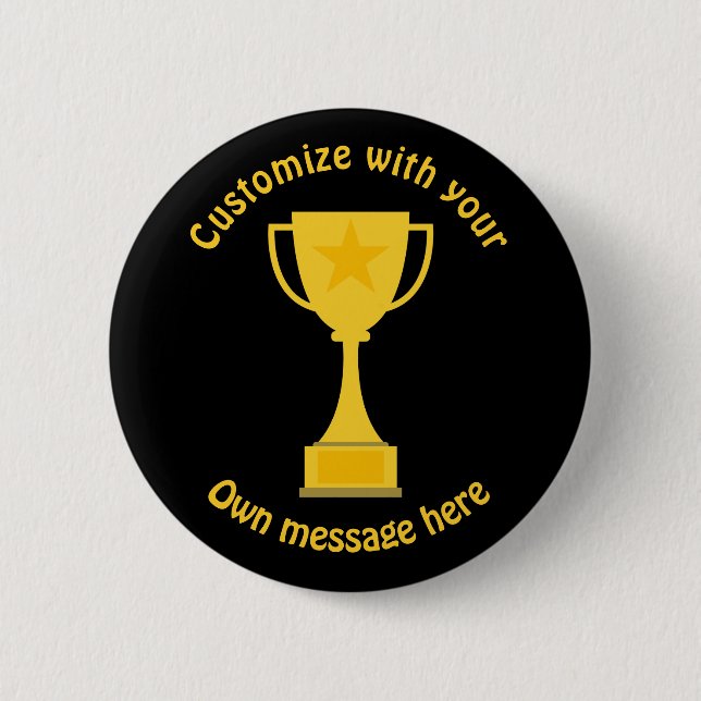 Classic Trophy 6 Cm Round Badge (Front)