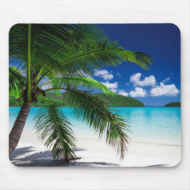 Classic Tropical Island Beach Paradise Mouse Mat (Front)