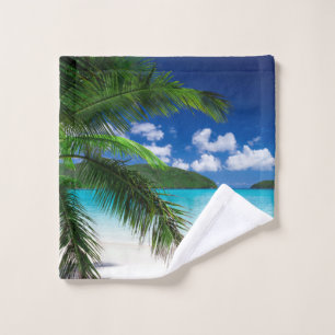 Classic Tropical Island Beach Paradise Wash Cloth
