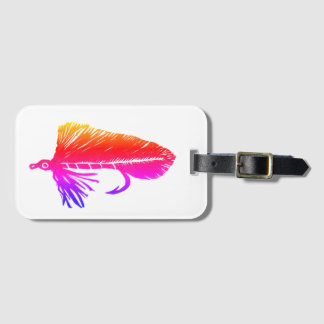 Classic Trout Fly Black Matuka Luggage Tag
