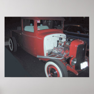 Classic Truck & Engine Poster