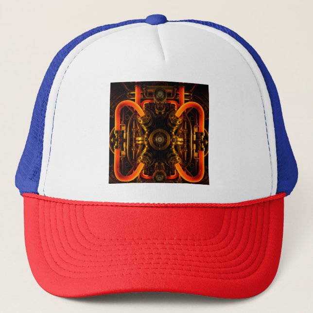 Classic Trucker Hat – Customisable Baseball Cap fo (Front)