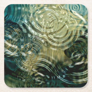 Classic turquoise water ripples nature coaster