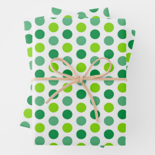 Classic Two-Tone Polka Dot Seamless Pattern Wrapping Paper Sheet