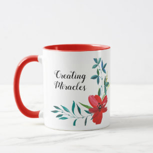 Classic Two-Toned Floral Gorgeous Coffee Mug