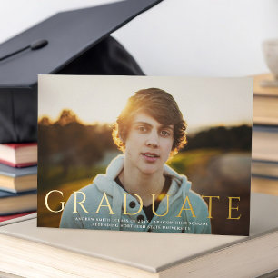 Classic Type Graduate Photo   Graduation REAL