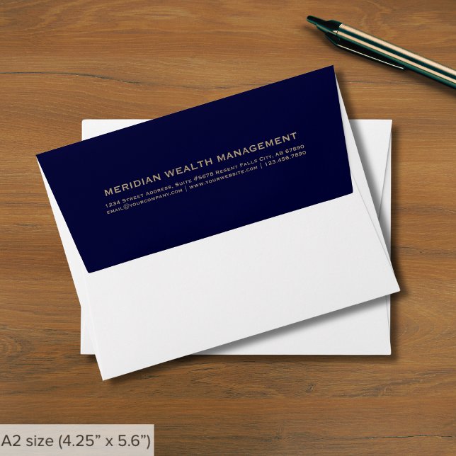 Classic Typography Back Flap Return Address Envelope (Creator Uploaded)