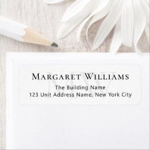 Classic Typography Monogram Professional Address