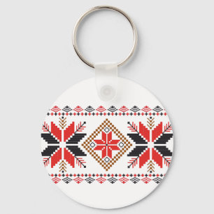 Classic Ugly Christmas Sweater Print Key Ring