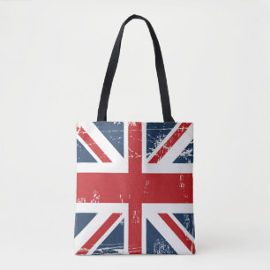 Classic UK Flag Union Jack Old Look Tote Bag