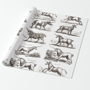 Classic Unicorn Antique Mythical Magical Creature Wrapping Paper