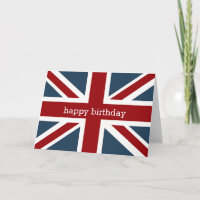 Classic Union Jack Flag Happy Birthday 2