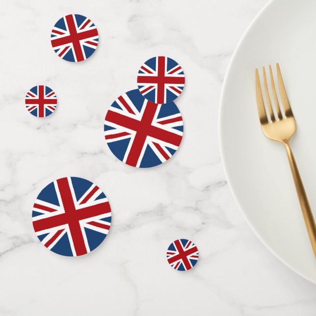 Classic Union Jack UK Flag Confetti (Group)