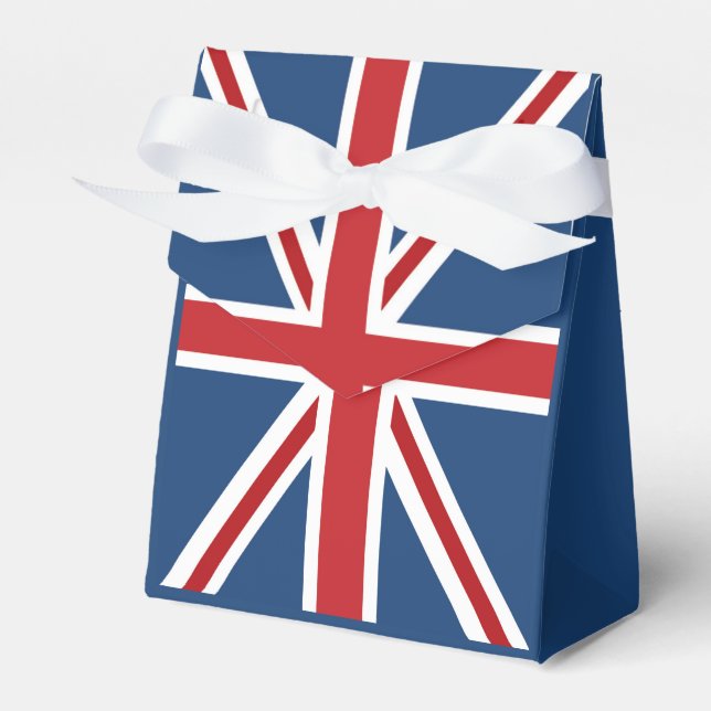 Classic Union Jack UK Flag Favour Box (Front Side)