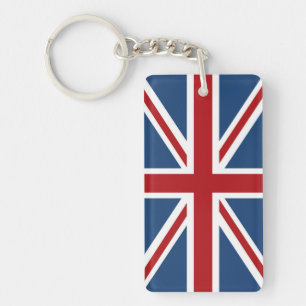 Classic Union Jack UK Flag Key Ring