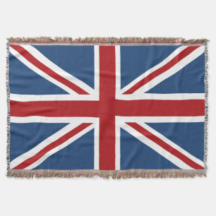 Classic Union Jack UK Flag Throw Blanket