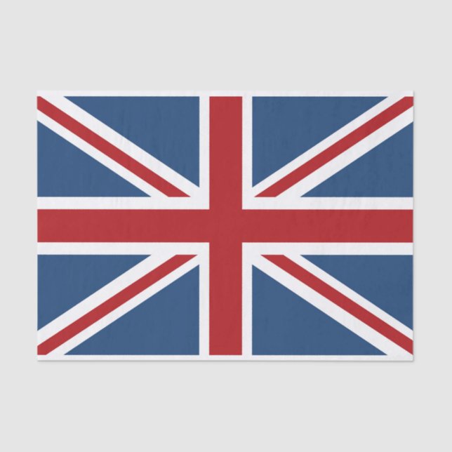 Classic Union Jack UK Flag Tissue Paper (Front)