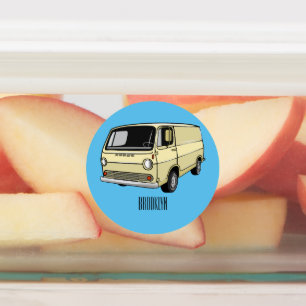 Classic van cartoon illustration
