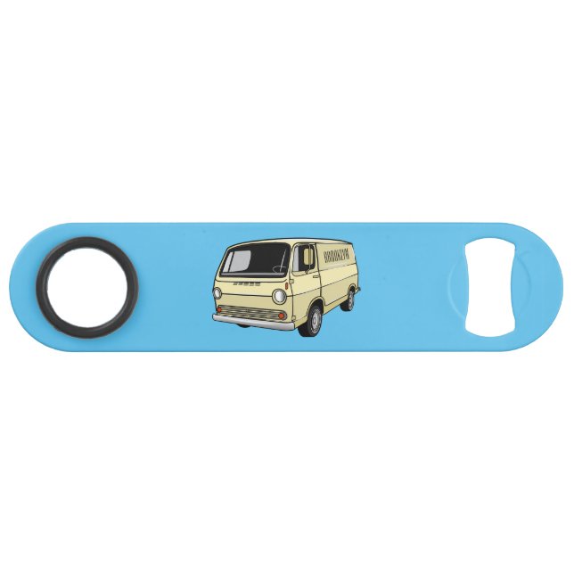 Classic van cartoon illustration (Front (Horizontal))