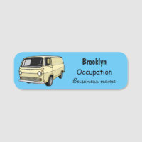 Classic van cartoon illustration