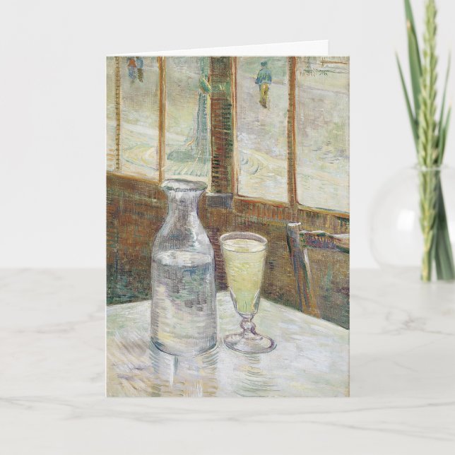 Classic Van Gogh Paris Cafe Absinthe Art Card (Front)