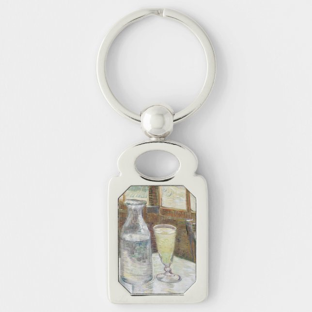 Classic Van Gogh Paris Cafe Absinthe Art Key Ring (Front)