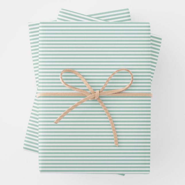 Classic Vertical Pinstripe Seamless Pattern Wrapping Paper Sheet (In situ)