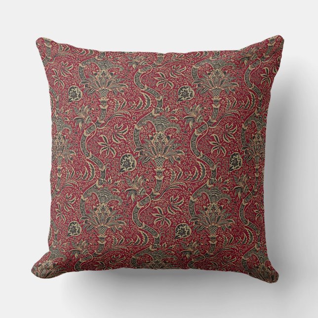 Classic Victorian Floral Design Cushion (Front)
