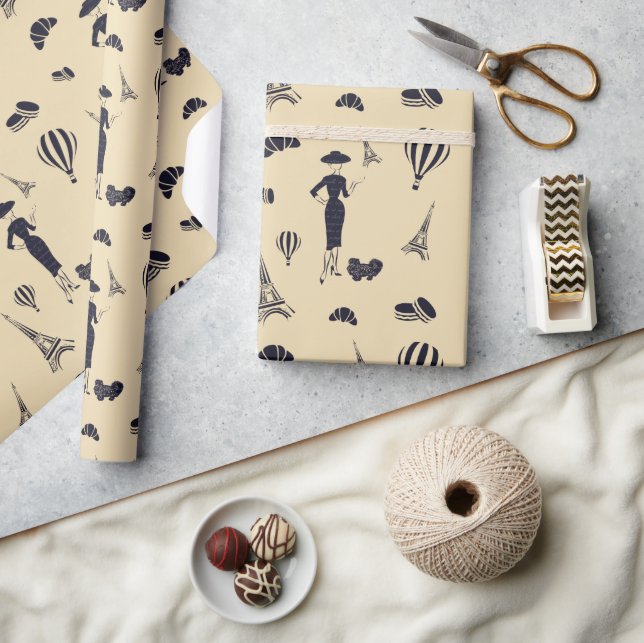 Classic Vintage 50"s Fashion Wrapping Paper (Crafts)