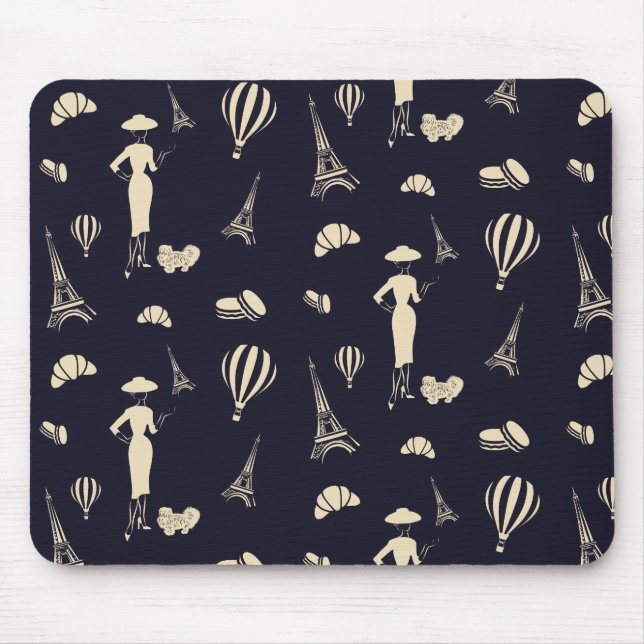 Classic Vintage 50's Fashion Mousepad (Front)